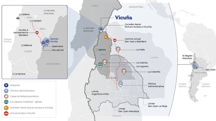 Lundin Mining BHP Vicuña Josemaría Filo del Sol cobre copper San Juan
